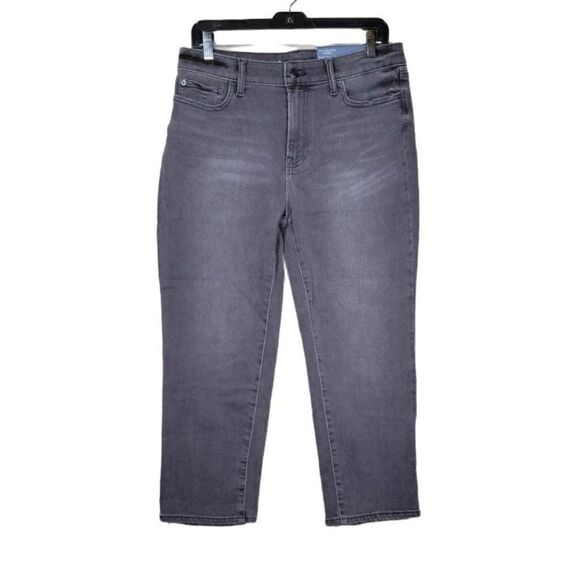 Talbots Flawless Gray Slim Cropped Jeans Sz 10P - Picture 1 of 9